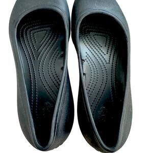Crocs Womens Black Ballet Style Womens Shoes Sz 9